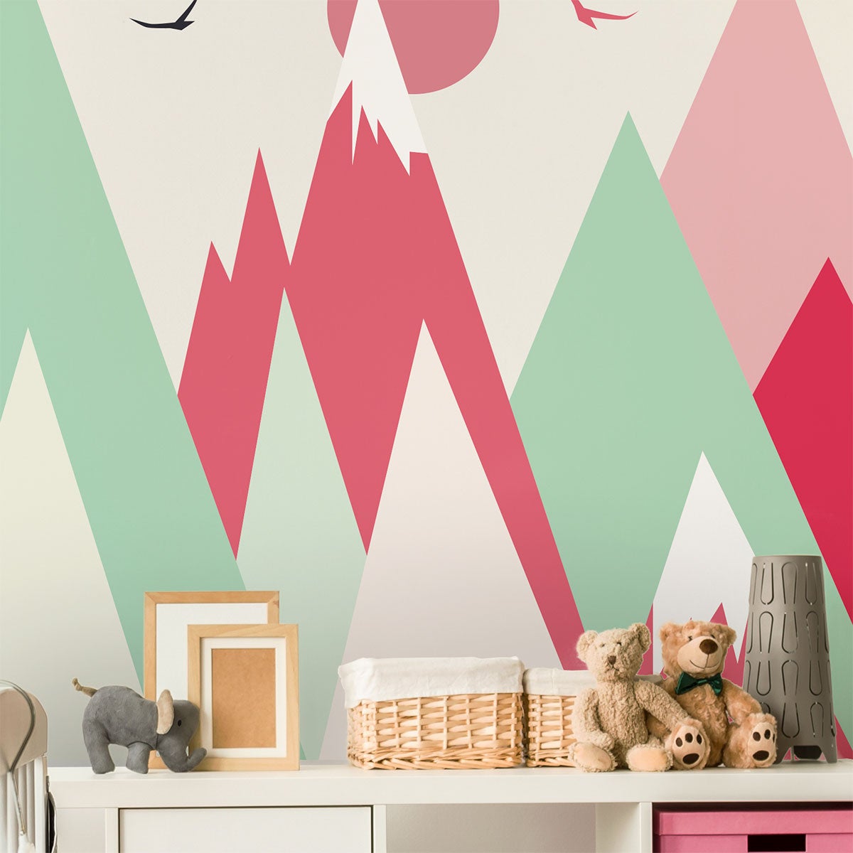 Vinilo niño escandinavo de montaña sofinka - adhesivo de pared - revestimiento sticker mural decorativo - 90x135cm - 5
