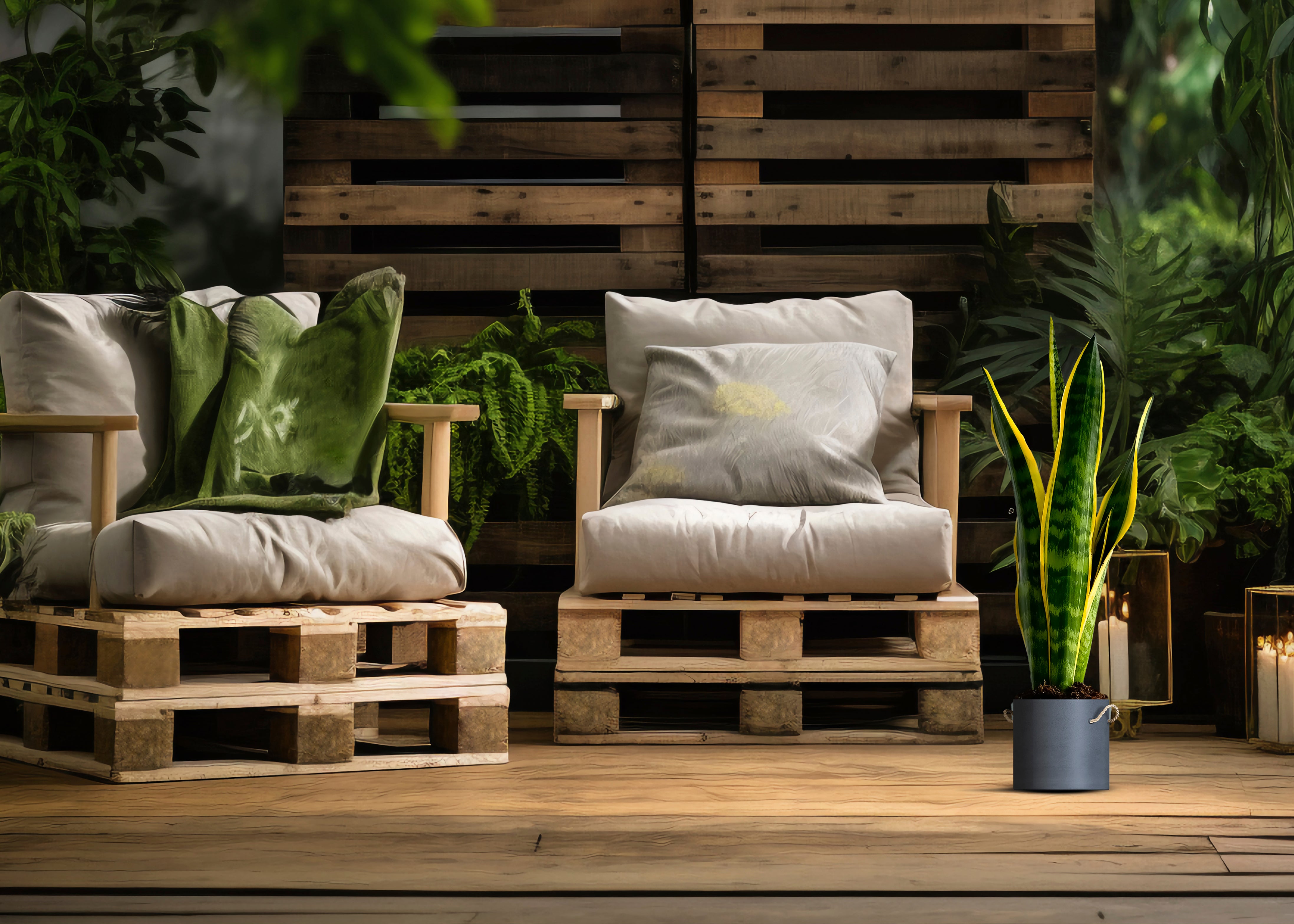 Lengua de Tigre - Sansevieria Laurentii Planta Natural en maceta de 14cm de diámetro - 4