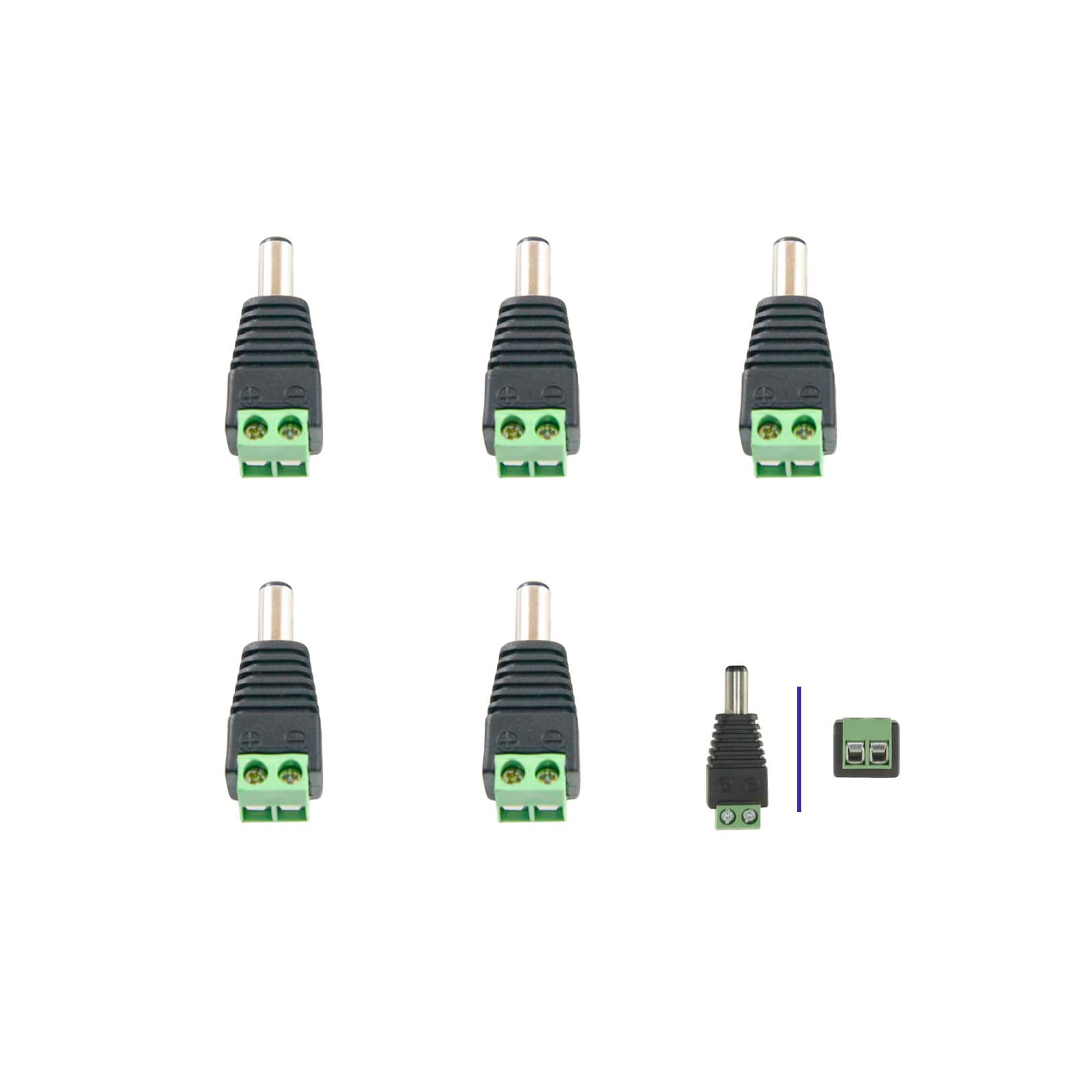 CONNETTORE DI ALIMENTAZIONE SPINOTTO MASCHIO 5,5x2,5 Mm DC - Foto 10