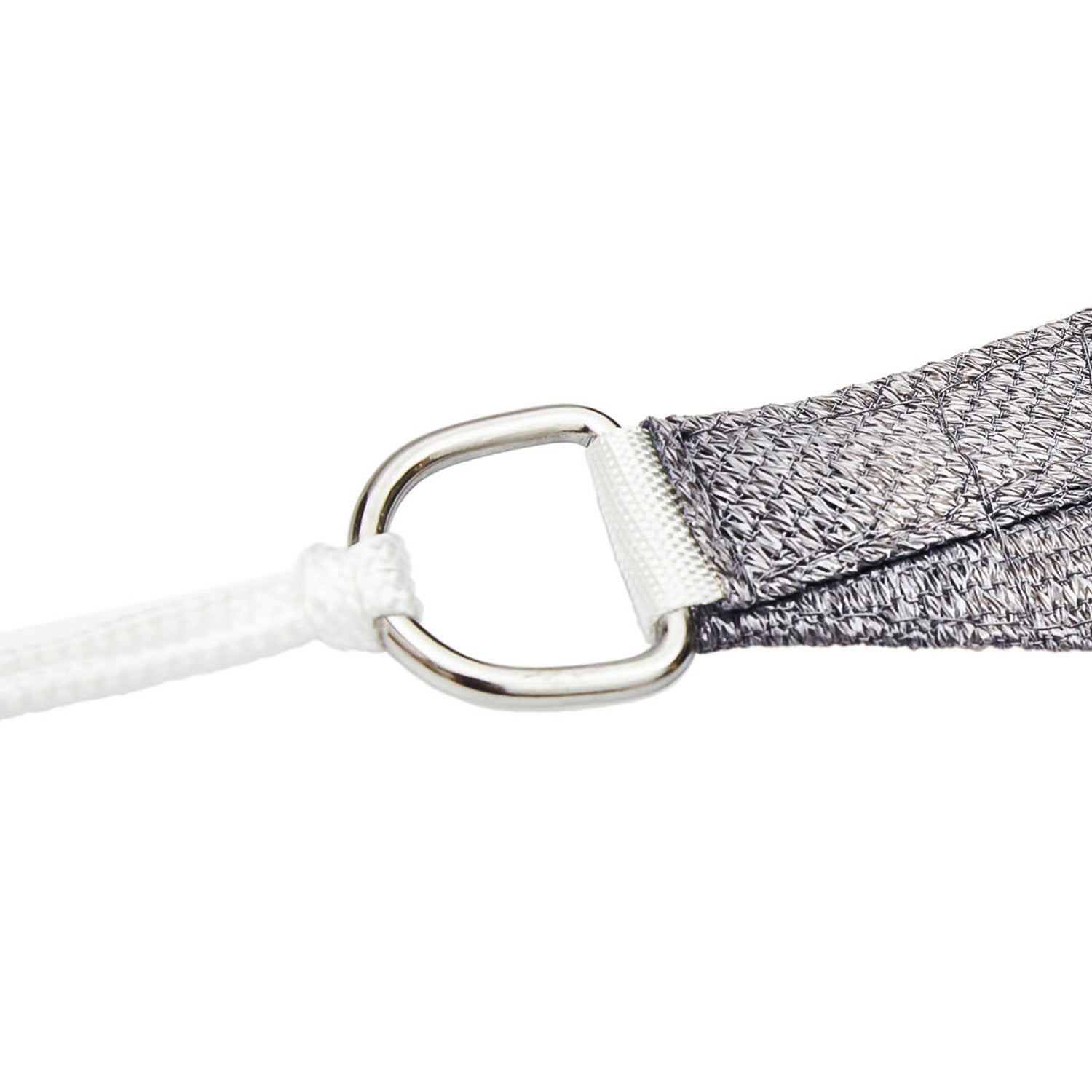 Blumfeldt Voile solaire rectangulaire 2x4 m voile d'ombrage avec anneaux de fixation polyester perméable à l'air gris - 4