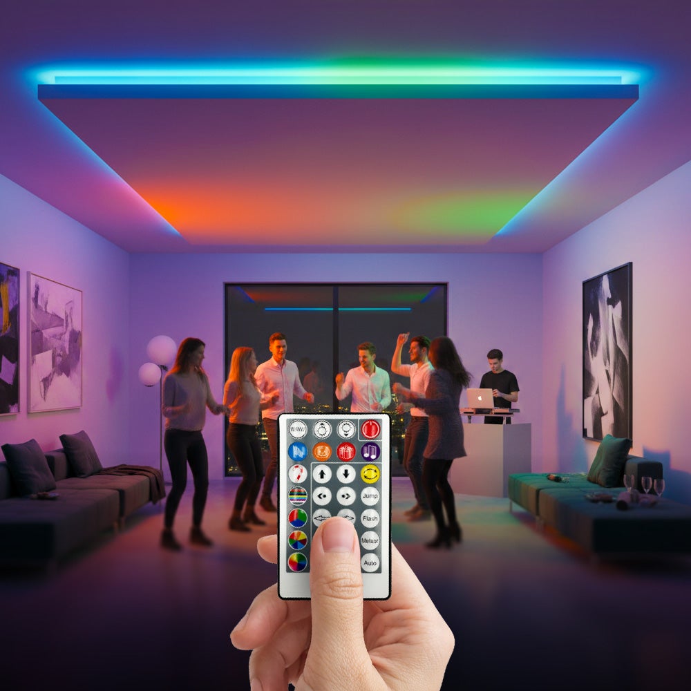Taśma LED RGB NEON, 24V, 10W/m, 200lm/m, IP65, ze sterownikiem, zasilaczem i pilotem, rolka 10m, DIGITAL-10 HOROZ - 6