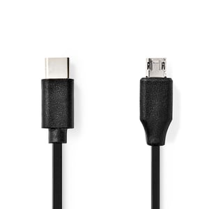 NEDIS Cavo USB 2.0 USB-A A Micro-B - 1 Metro, 480 Mbps, Ricarica 10W - Nero - 5