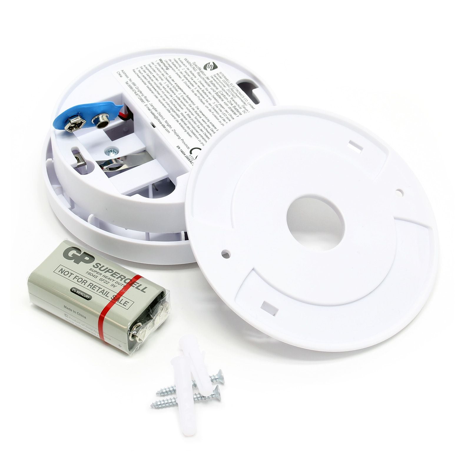 Détecteurs de fumée par lot de 4 Batterie 9V Conforme DIN EN 14604 Alarme - 3
