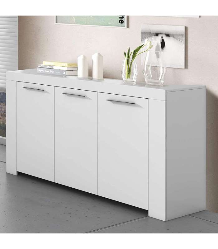 Frs Aparador Buffet Nous Funcional Y Moderno Para Salón Y Comedor Blanco , Leroy Merlin
