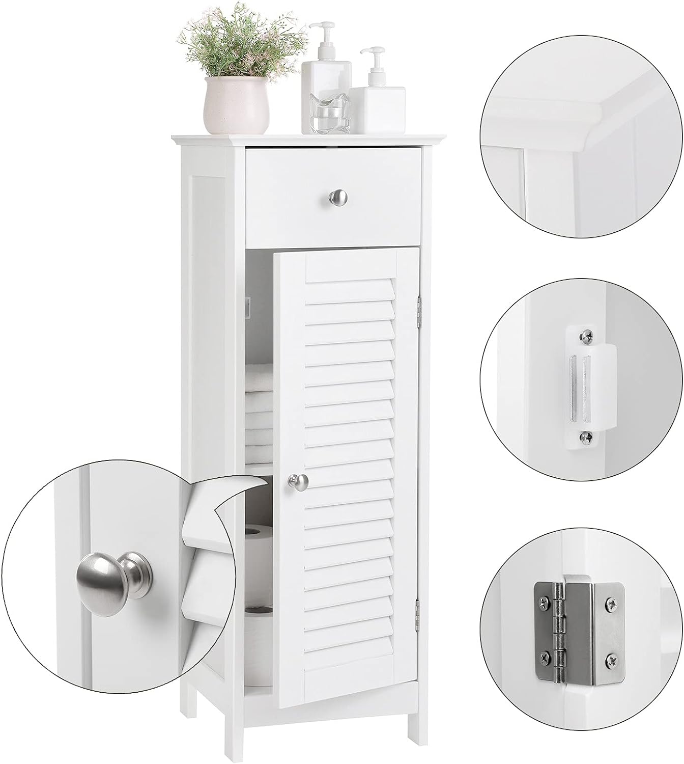 Meuble de salle de bain - Vasagle - BBC43WT - 4