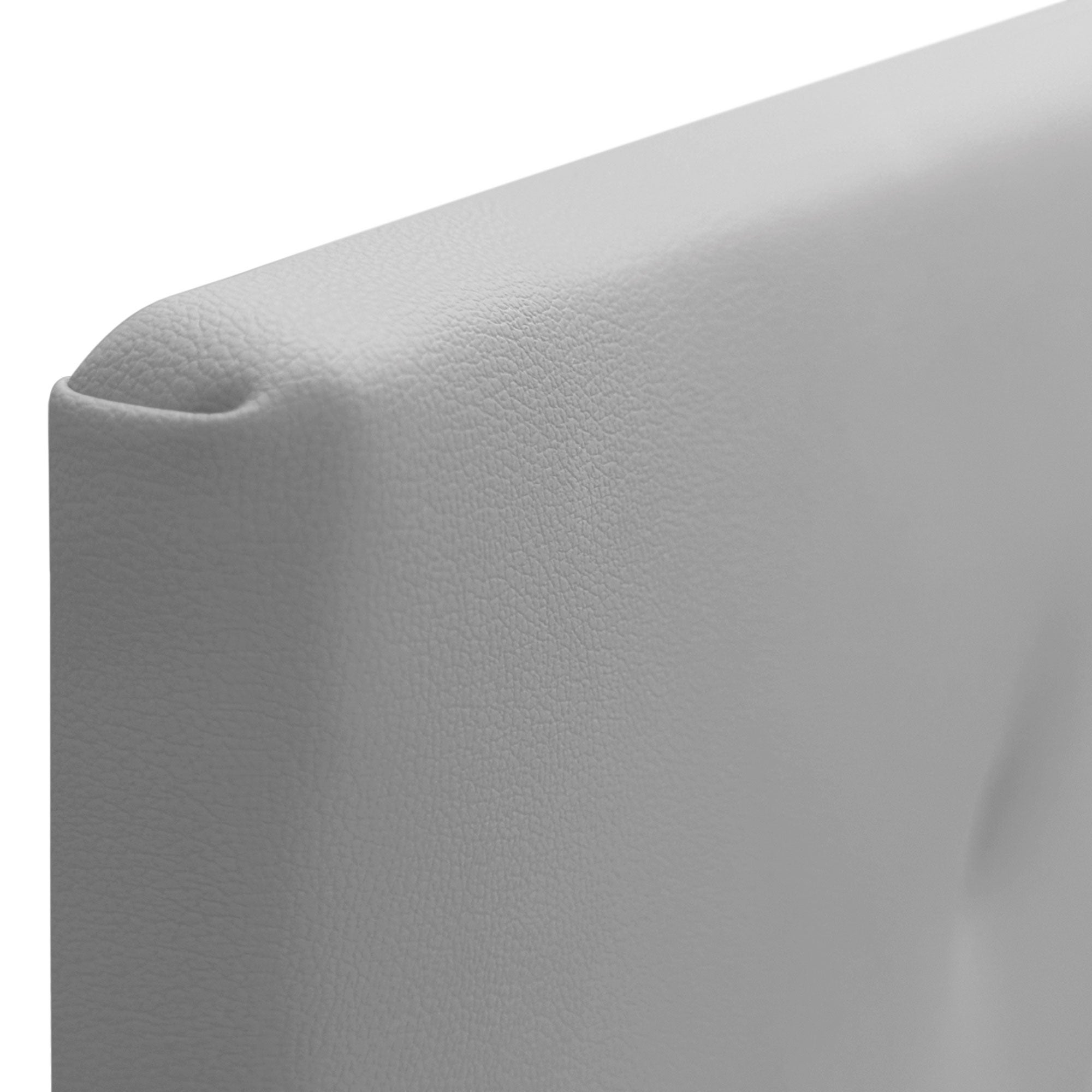 DHOME Cabecero de Polipiel Liso cabeceros Cabezal tapizado Cama (Polipiel Gris Claro, 135cm (Camas 120/135/140)) - 5