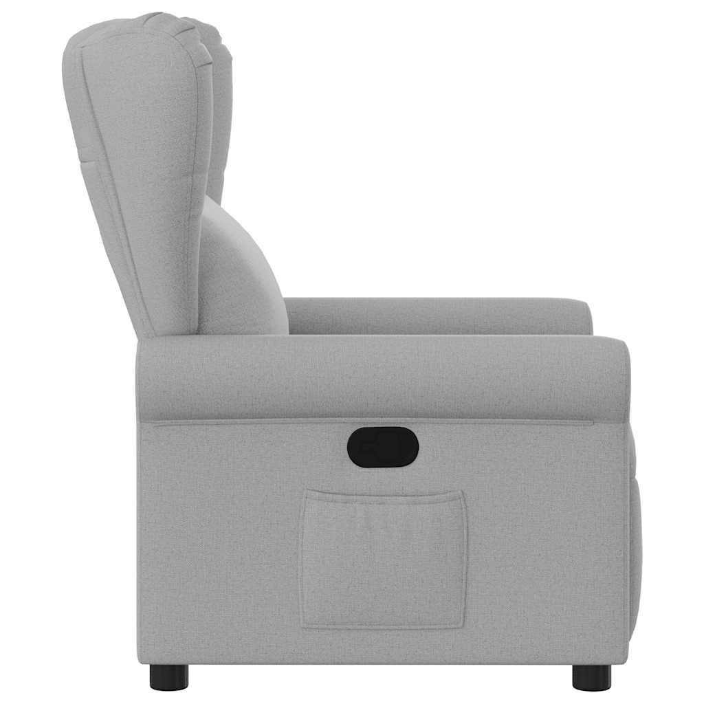 Fauteuil de télévision | Fauteuil inclinable gris nuage tissu CFW128152 - 4