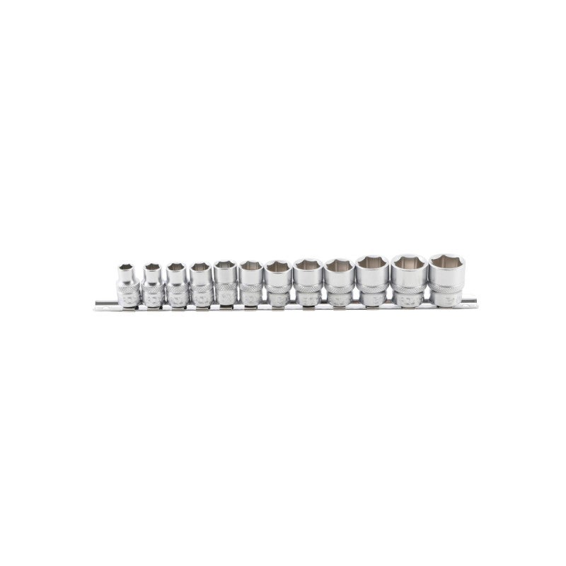 Zestaw nasadek sześciokątnych BGS z napędem kwadratowym wewnętrznym 10 mm (3/8") SW 8 - 19 mm, 12-częściowy - 9104