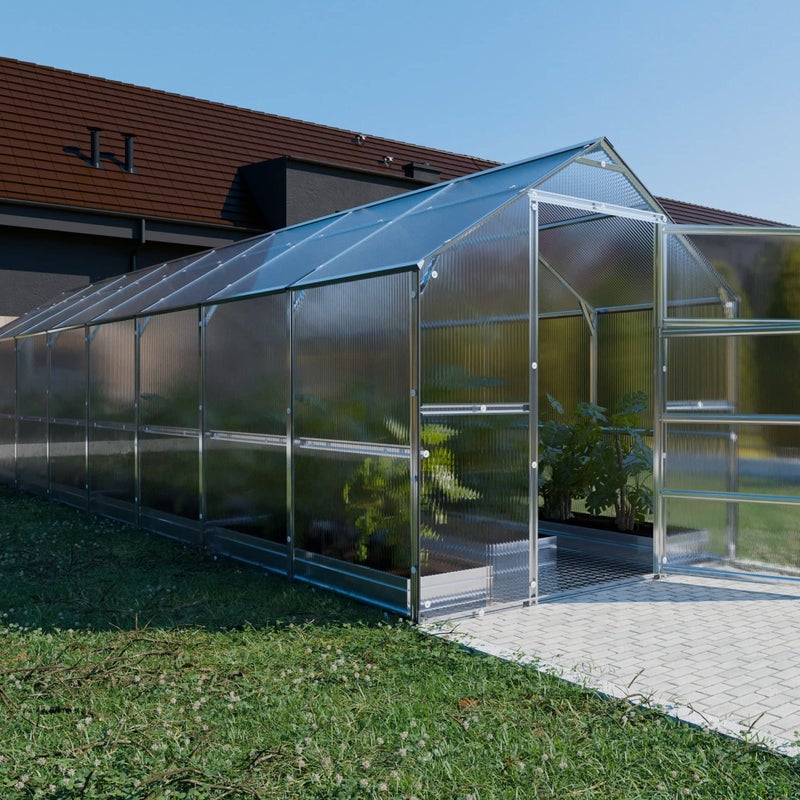 Szklarnia KLASIKA BERNARD 2,35 x 8 m (18,8 m²), 4 mm z powłoką z poliwęglanu 1szt.