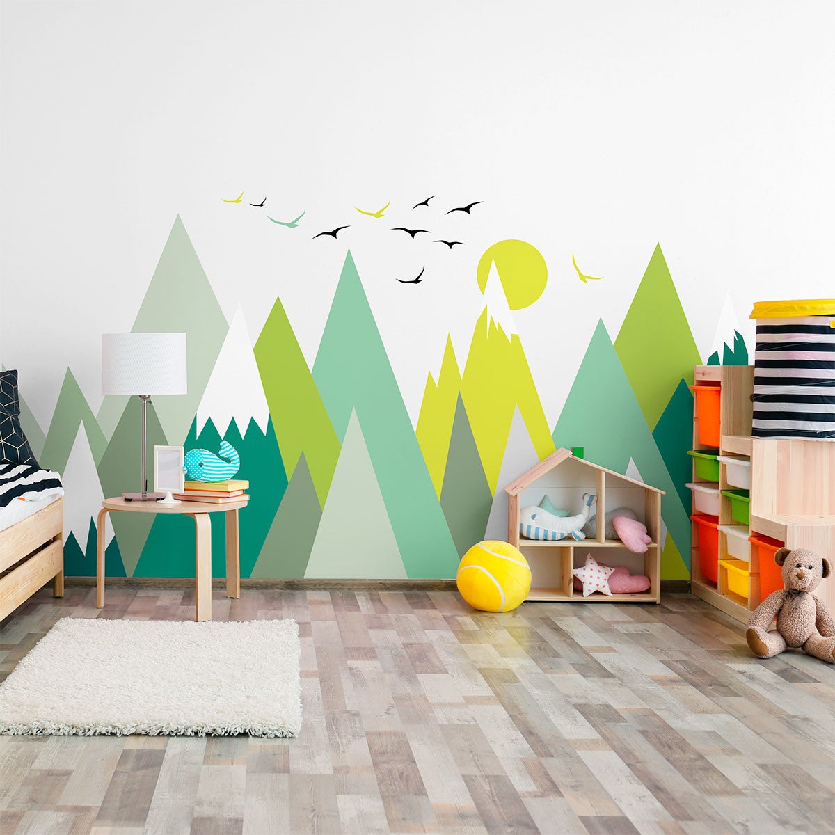 Adesivo bambino di montagna scandinavo lincika - Sticker adesivo - adesivi murali - 40x60cm - 5