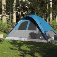 VIDAXL Tente de camping à dôme 3 personnes bleu libération rapide pas VIDAXL Tente de camping à dôme 3 personnes bleu libération rapide pas