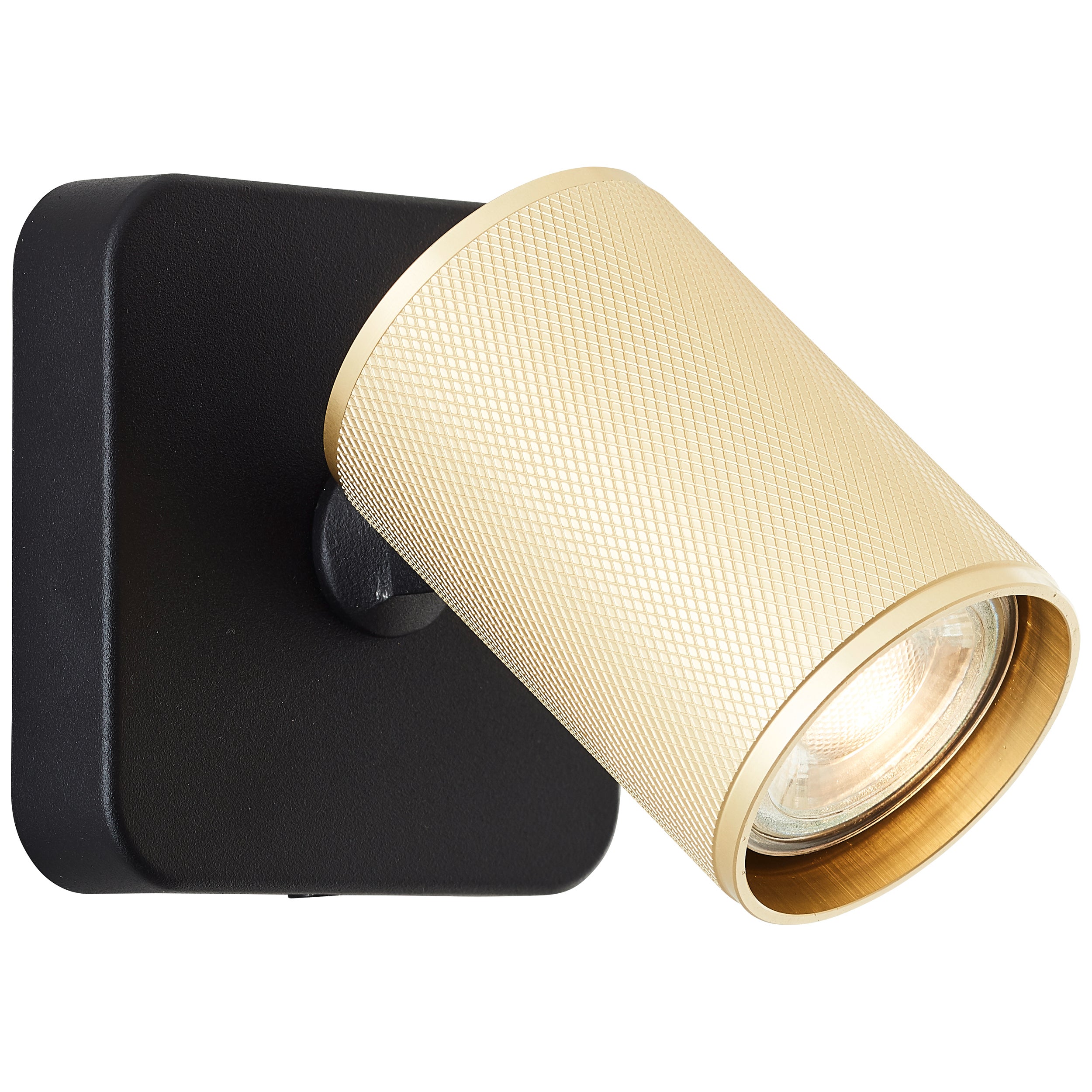 Lampa Brilliant Marty LED spot ścienny piaskowy czarny/matowy złoty 1x GU10, 10 W, żarówka LED w zestawie i wymienna - 3
