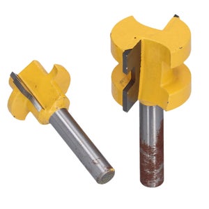 Fresa per fresa ad angolo con gambo da 8 mm, 5 misure, per lavorazione del legno