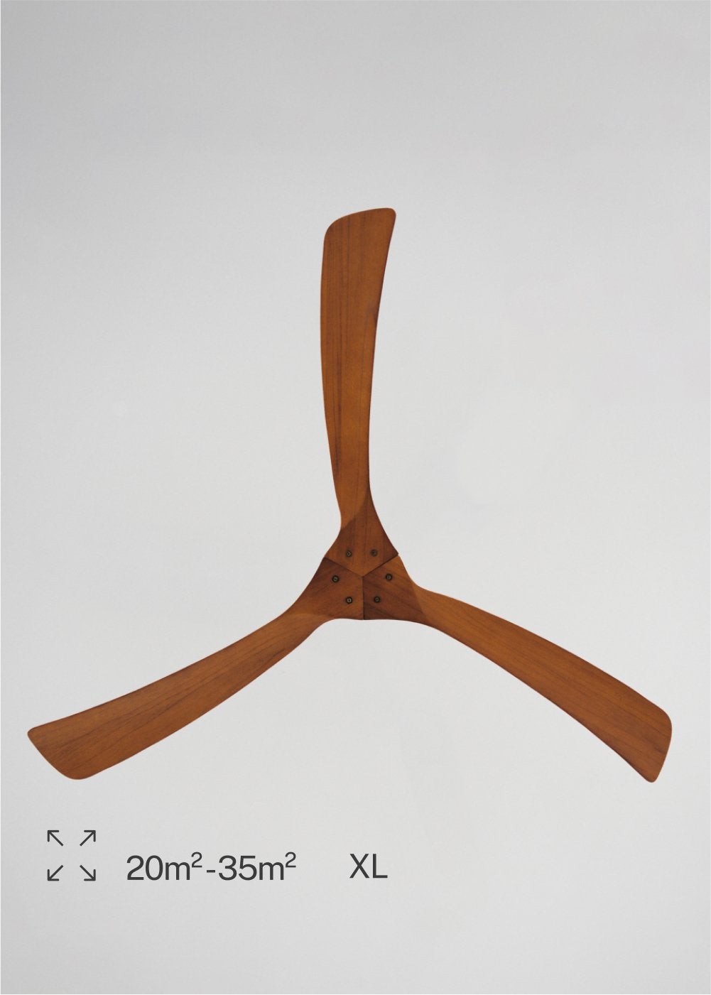 CREATE - WIND LARGE L - Ventilateur de plafond 40W silencieux Ø152 cm 100% bois sans eclaraige avec wifi - 6