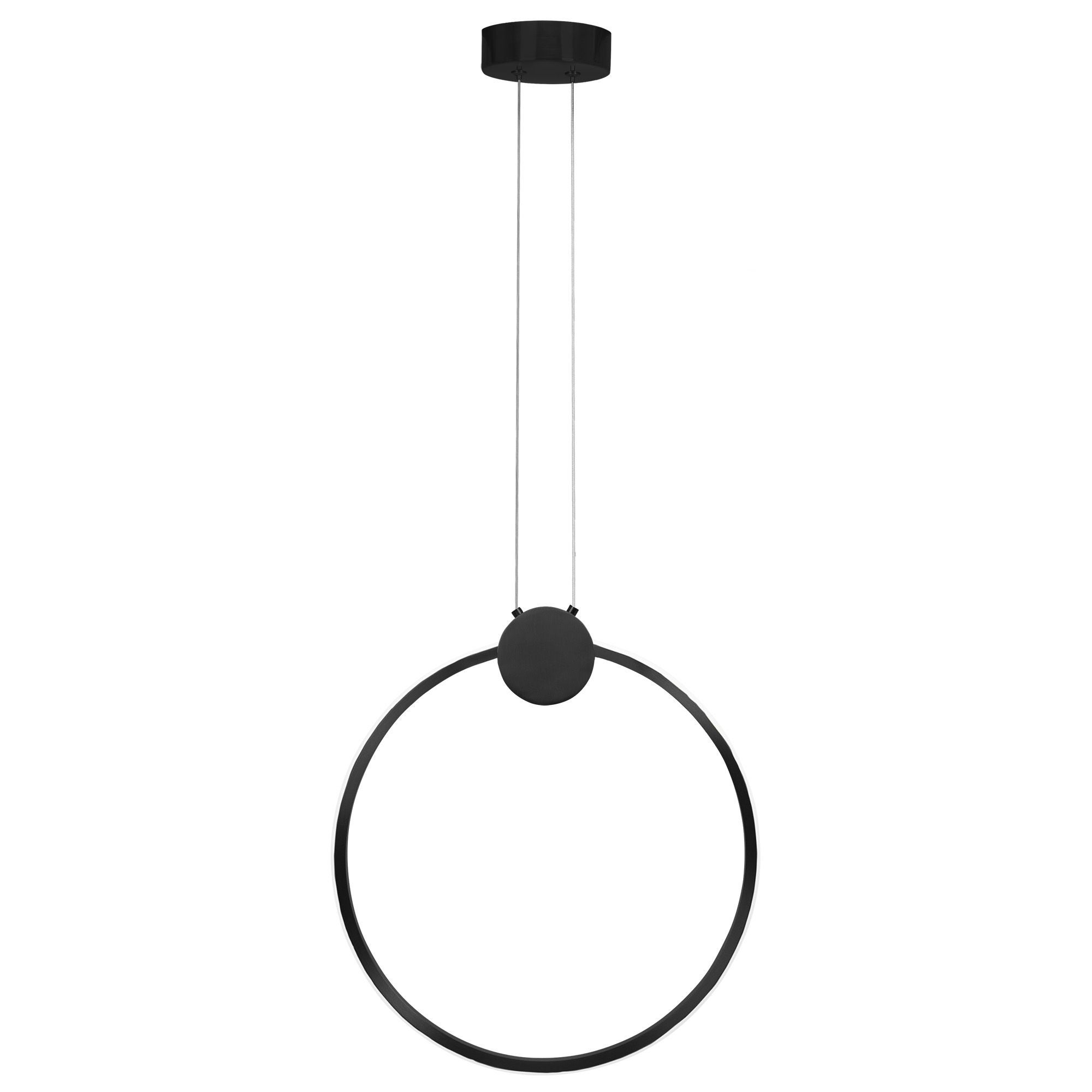 Lampa Sufitowa Wisząca Led Toolight Led App1395-Cp Czarny 40Cm