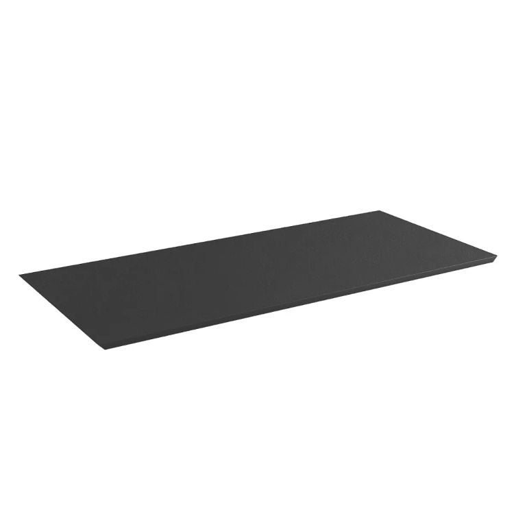 Blat łazienkowy kompaktowy 80 cm czarny z fazą 45°