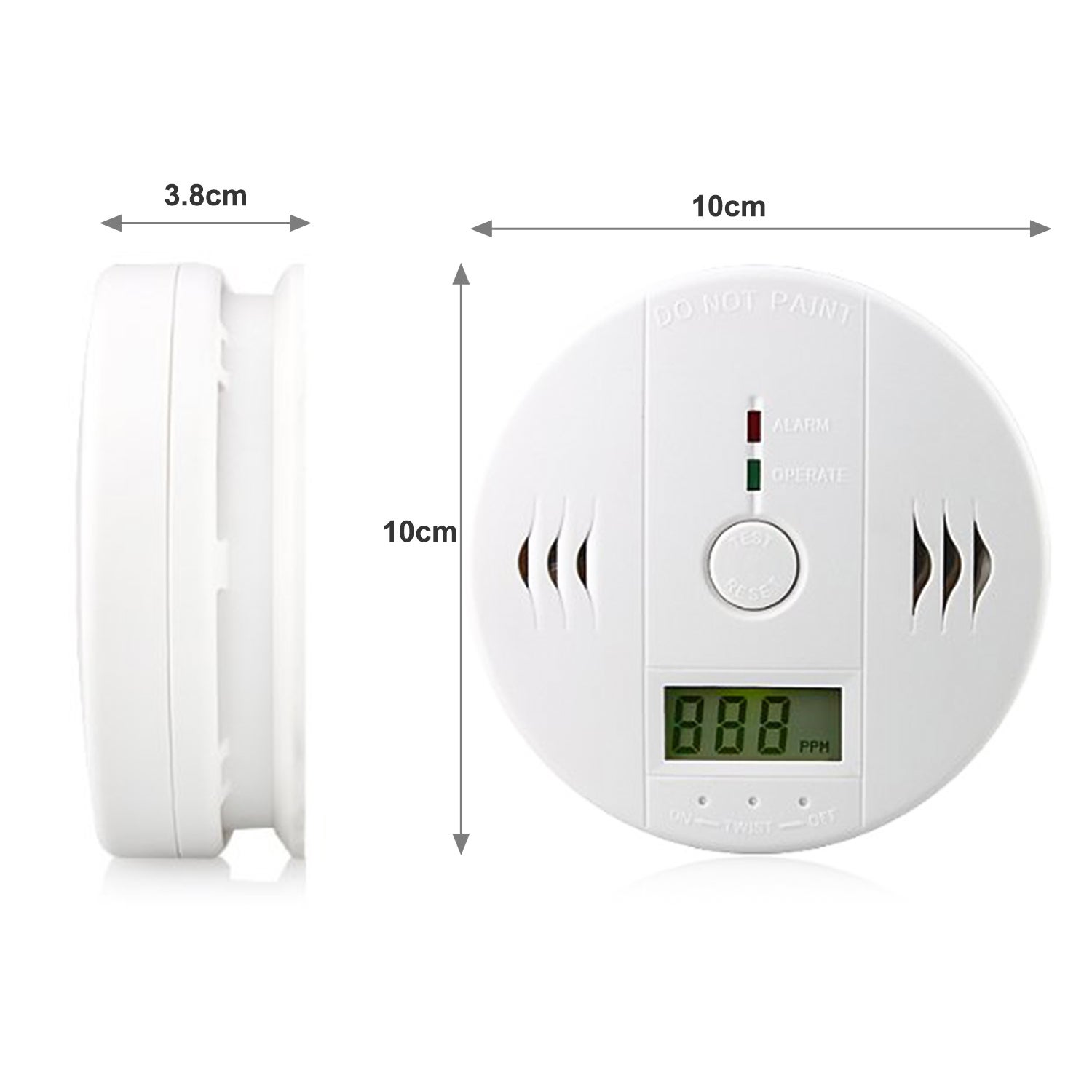 6x rilevatori di CO con sensore integrato: protegge dall'avvelenamento - 2