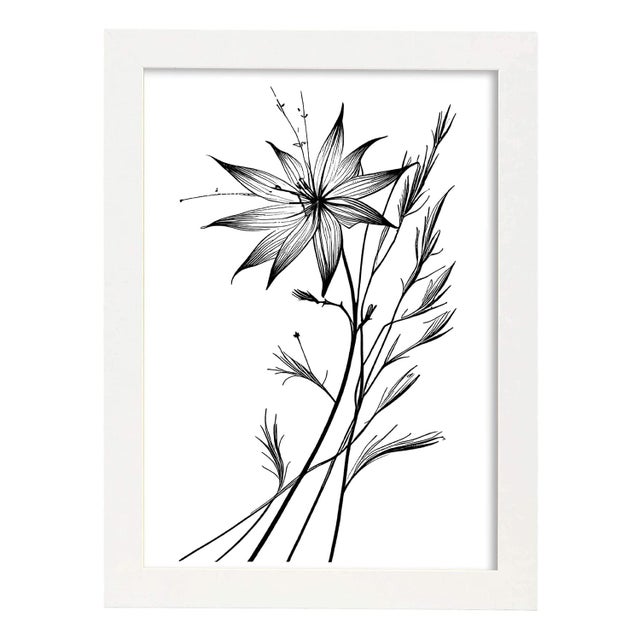 Affiche Nina Avec Robe Jaune. Fiche De Ninas Avec Images De Petites Filles. Cadre En Bois Clair A3