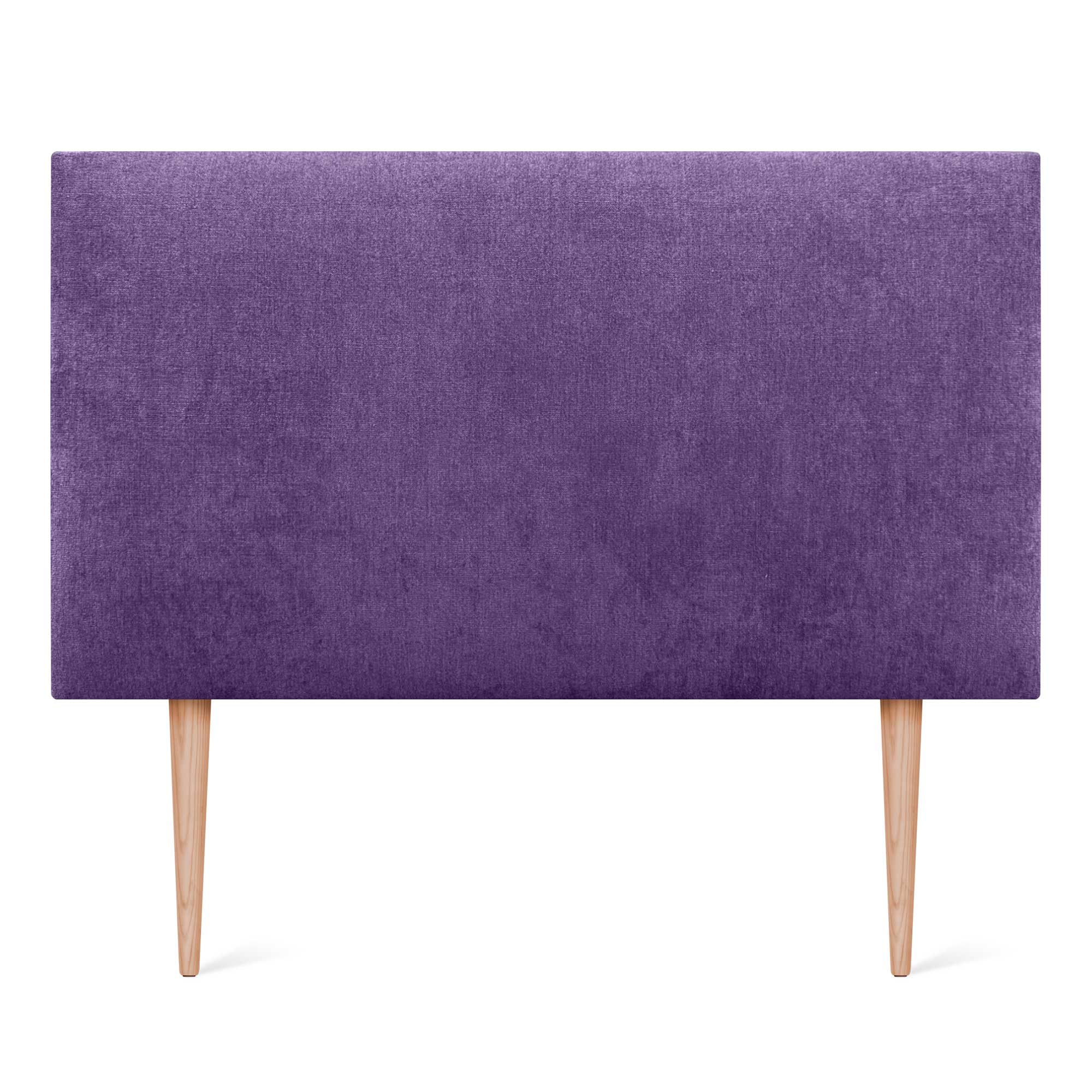 DHOME Cabecero de Tela AQUALINE Liso y con Patas cabeceros Cabezal tapizado Cama Lujo (Tela Lila, 105cm (Camas 80/90/105)) - 3