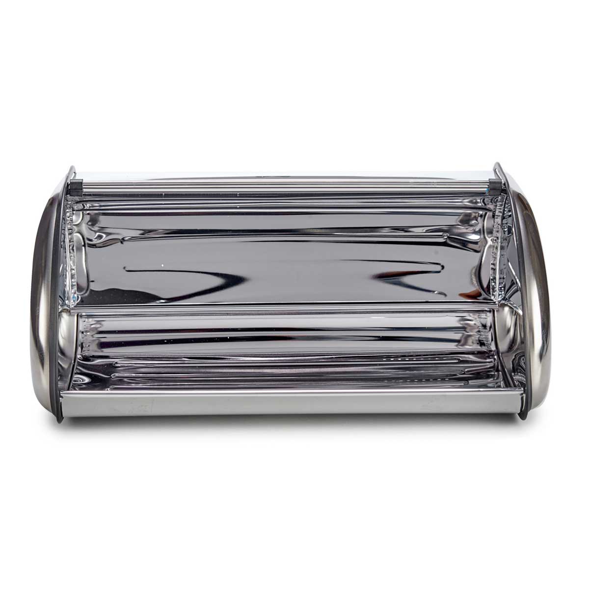 Panera De Acero Inoxidable Relaxdays - Caja Para Guardar Pan Y Bollería, 20.5x34.5x23.5 Cm, Diseño Retro Plateado - Mantiene Fresco El Pan Y Panecillos