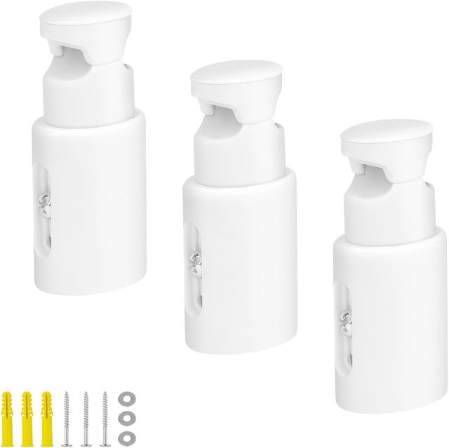 3 Pièce Fixations pour Radiateur Sèche Serviette, Support de Fixation pour Radiateur, pour Radiateurs de Salle de Bains Droits ou Courbés