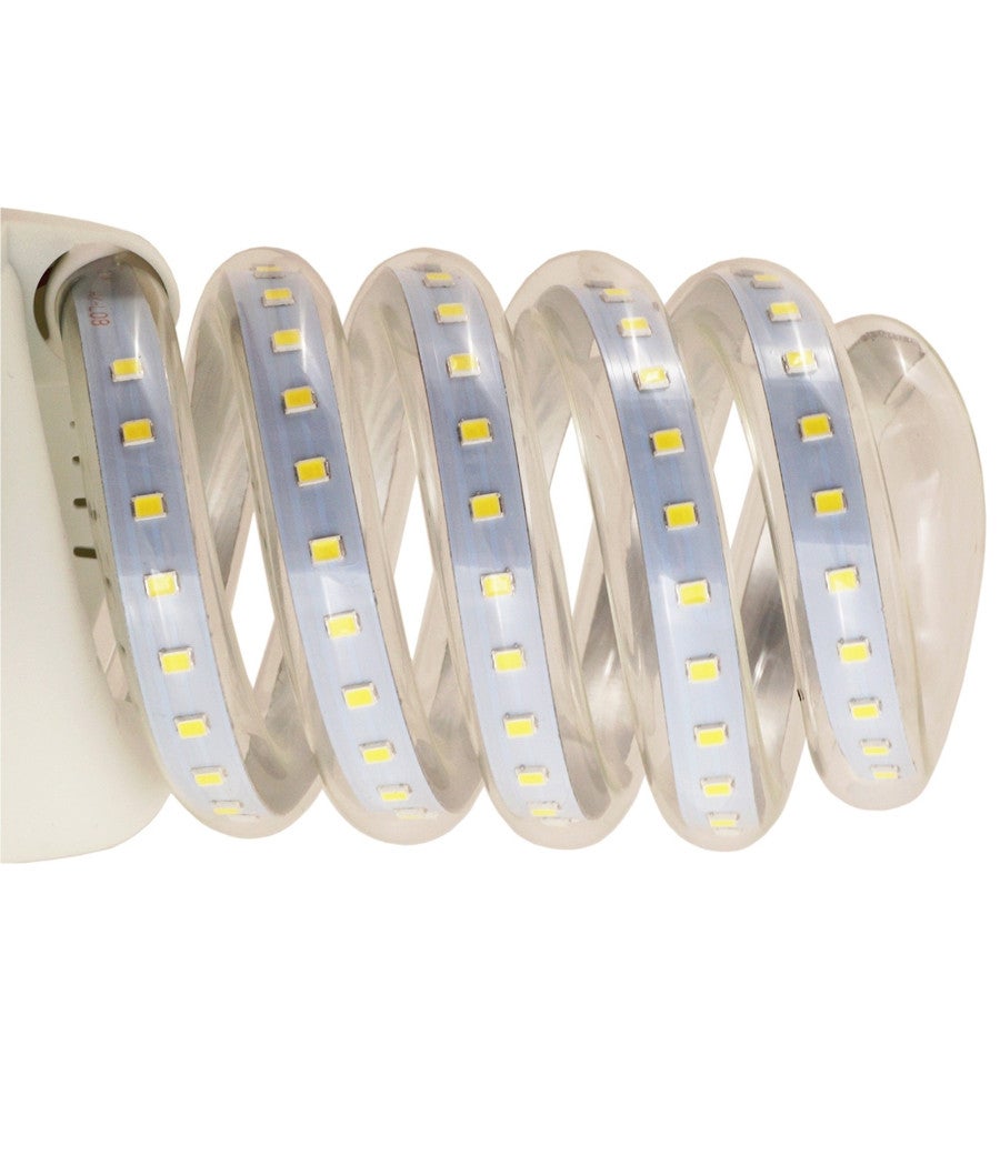 Trade Shop - Lampadina Luce Led Spirale E27 Basso Consumo Luce Bianco Bianca Freddo 6500k W - Bianco Freddo-9 Watt - 2