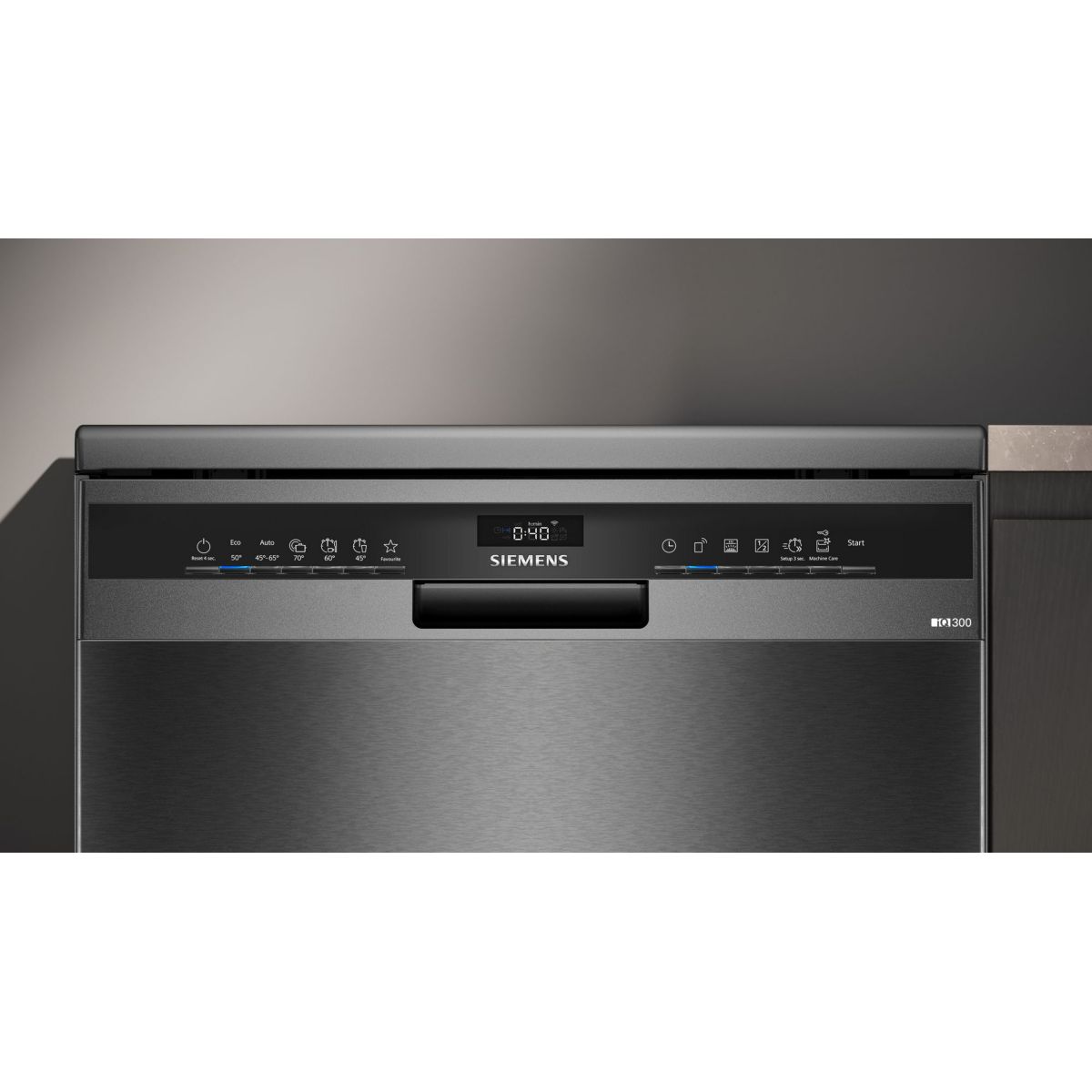 Lave vaisselle 60 cm SIEMENS SN23EC22AE, varioSpeed Plus, Acier brossé noir - 3