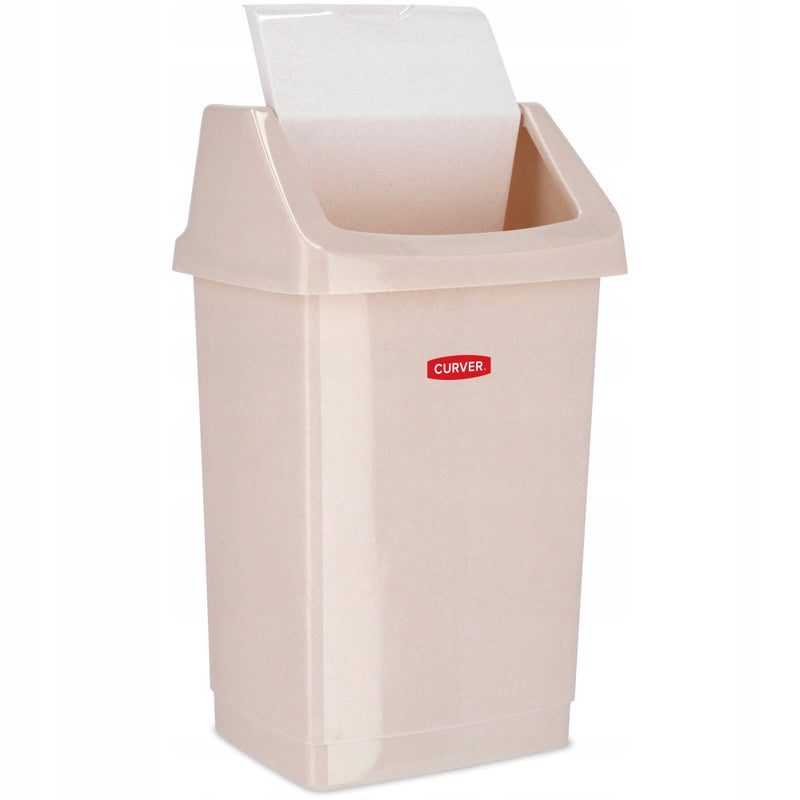 CURVER KOSZ NA ŚMIECI UCHYLNY 15 L BEŻOWY