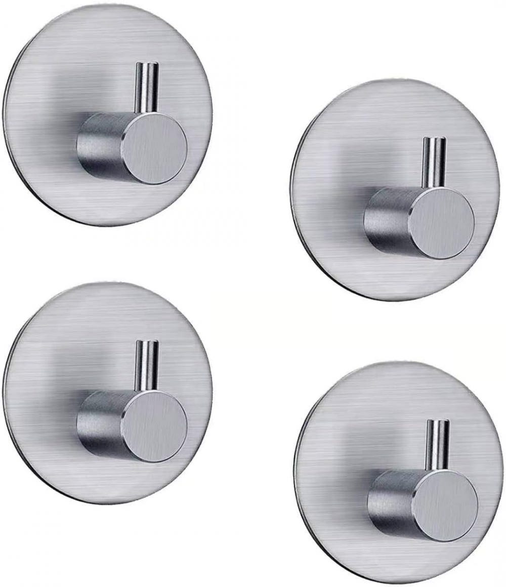 Gancio Per Asciugamani, 4 Pezzi Gancio Adesivo Ganci Da Parete Gancio - Foto 5