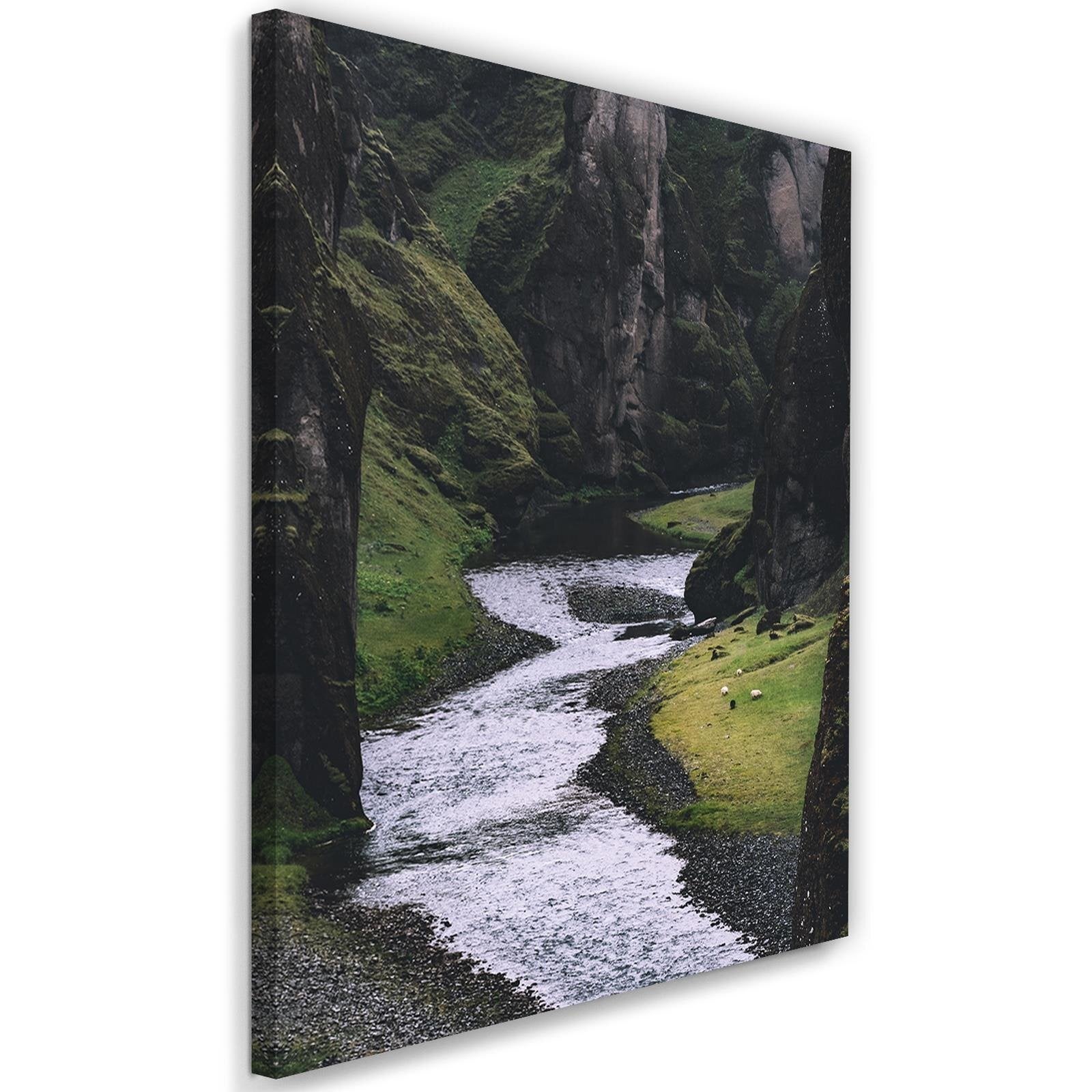 Obraz na płótnie, Potok w górach pejzaż naturalny 80x120