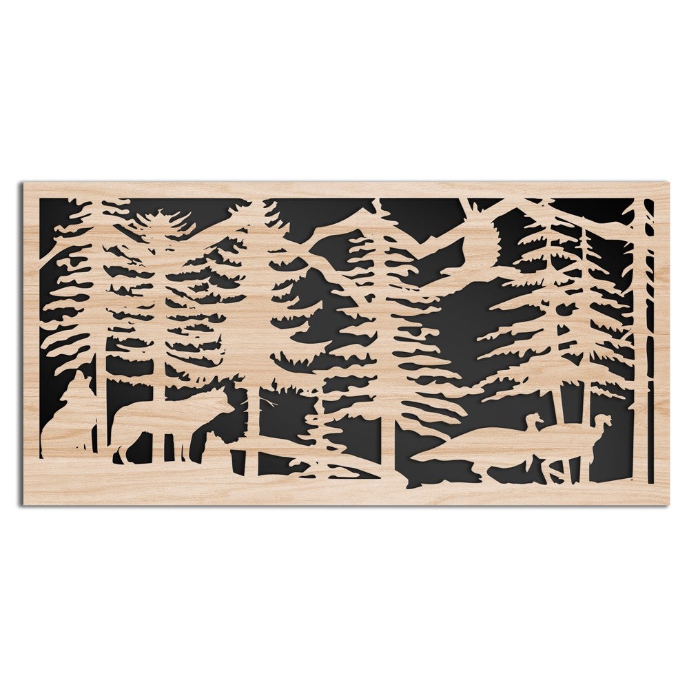 Montaña - estructura para muebles de compuesto de madera y pvc lasercut 100x50 cm