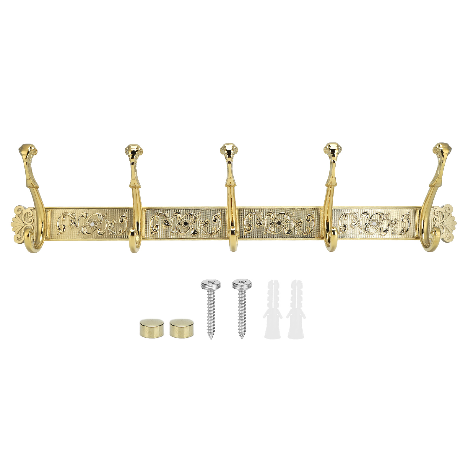 Crochets Muraux Antiques En Laiton Multicolore - Porte Manteau Style Safari, Neufs