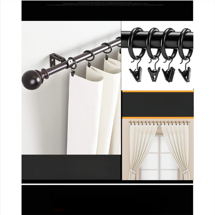 Kit da 20 anelli per tende bianchi, ganci per tende da doccia