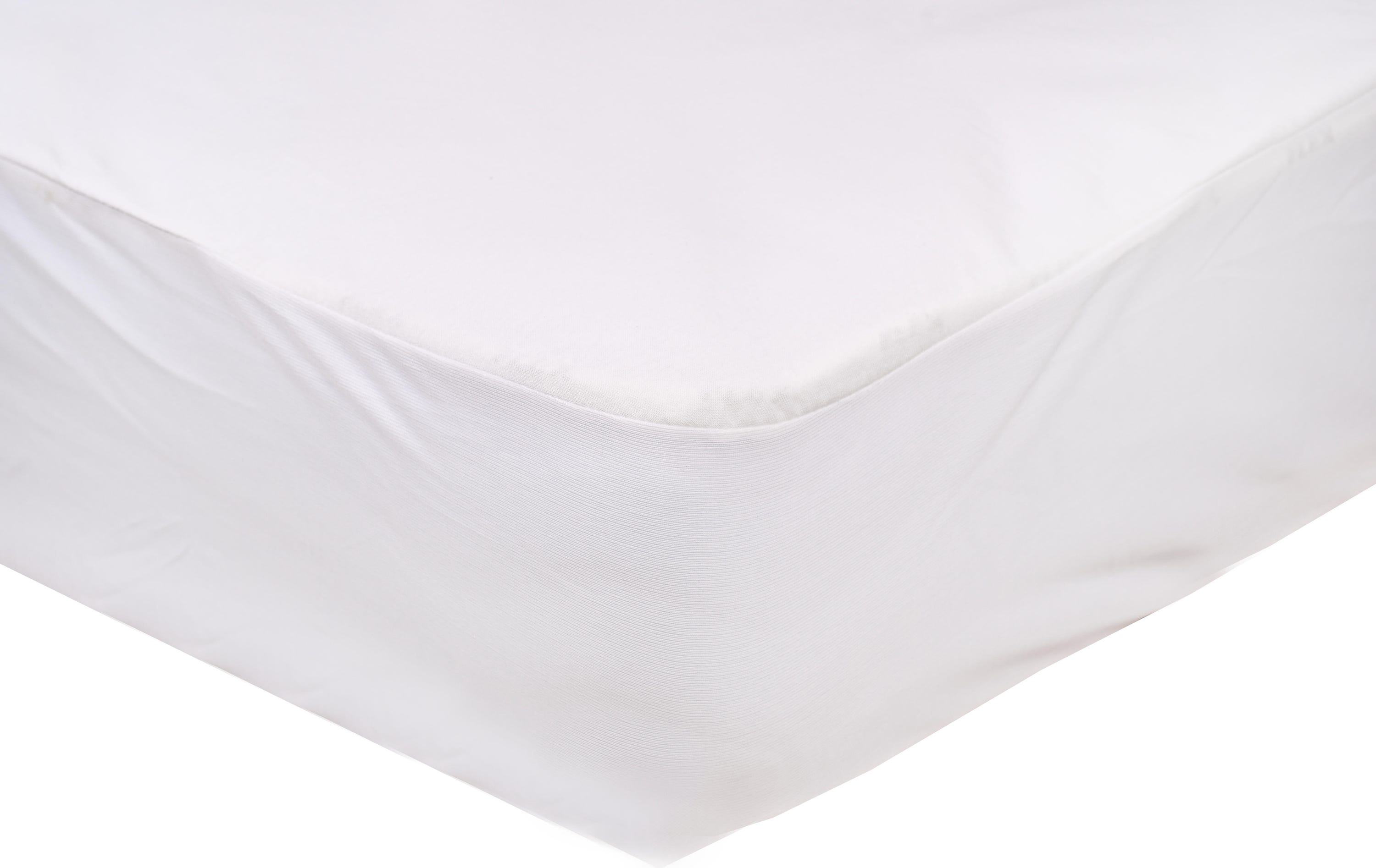 Protetor de colchão Liso tecido algodão branco para cama de 150 cm - 5