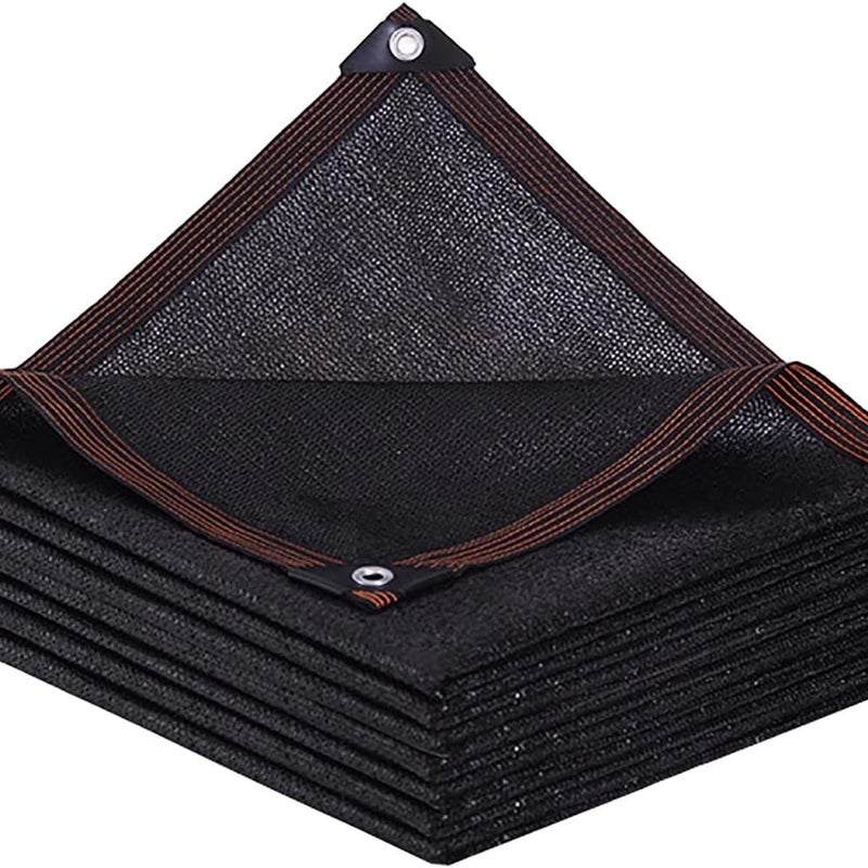 Żagiel przeciwsłoneczny - Siatka przeciwsłoneczna - Prostokątna, zewnętrzna z oczkami na balkon, szklarnię, ogród, pergolę, patio i trawnik - 2x2 m -