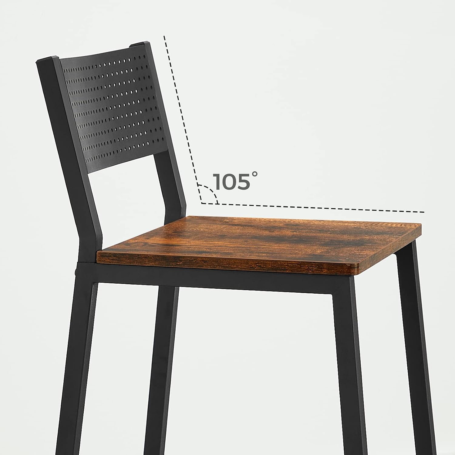 Tabourets De Bar, Lot De 2 Chaises Hautes, Sièges Cuisine, Salle À Manger - 3