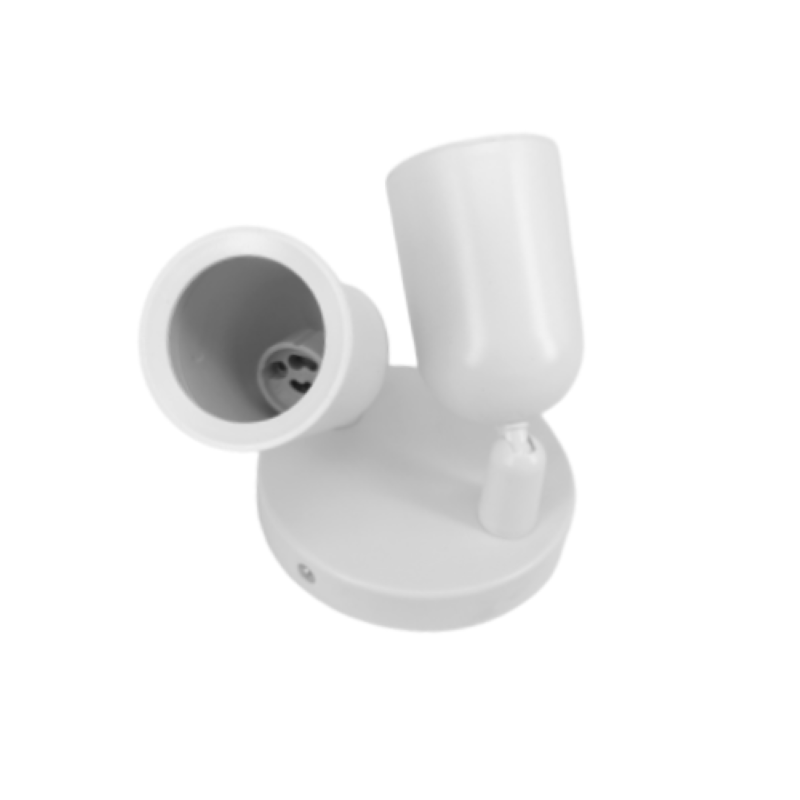 Spot LED en Saillie Double Orientable BLANC pour Ampoule GU10 - SILAMP - 4