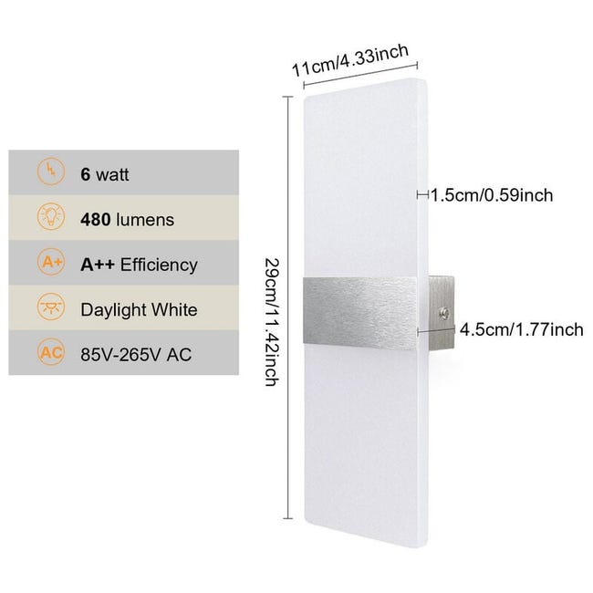 FUPE 2 Pack Lampada da Parete Esterno/Interno LED Applique da Esterni 16W 1600LM Up Down Applique da Parete IP65 Impermeabile Moderno Lampade Muro Alluminio Bagliore su e giù (Nero 6500K luce freddo FUPE 2 Pack Lampada da Parete Esterno/Interno LED Applique da Esterni 16W 1600LM Up Down Applique da Parete IP65 Impermeabile Moderno Lampade Muro Alluminio Bagliore su e giù (Nero 6500K luce freddo