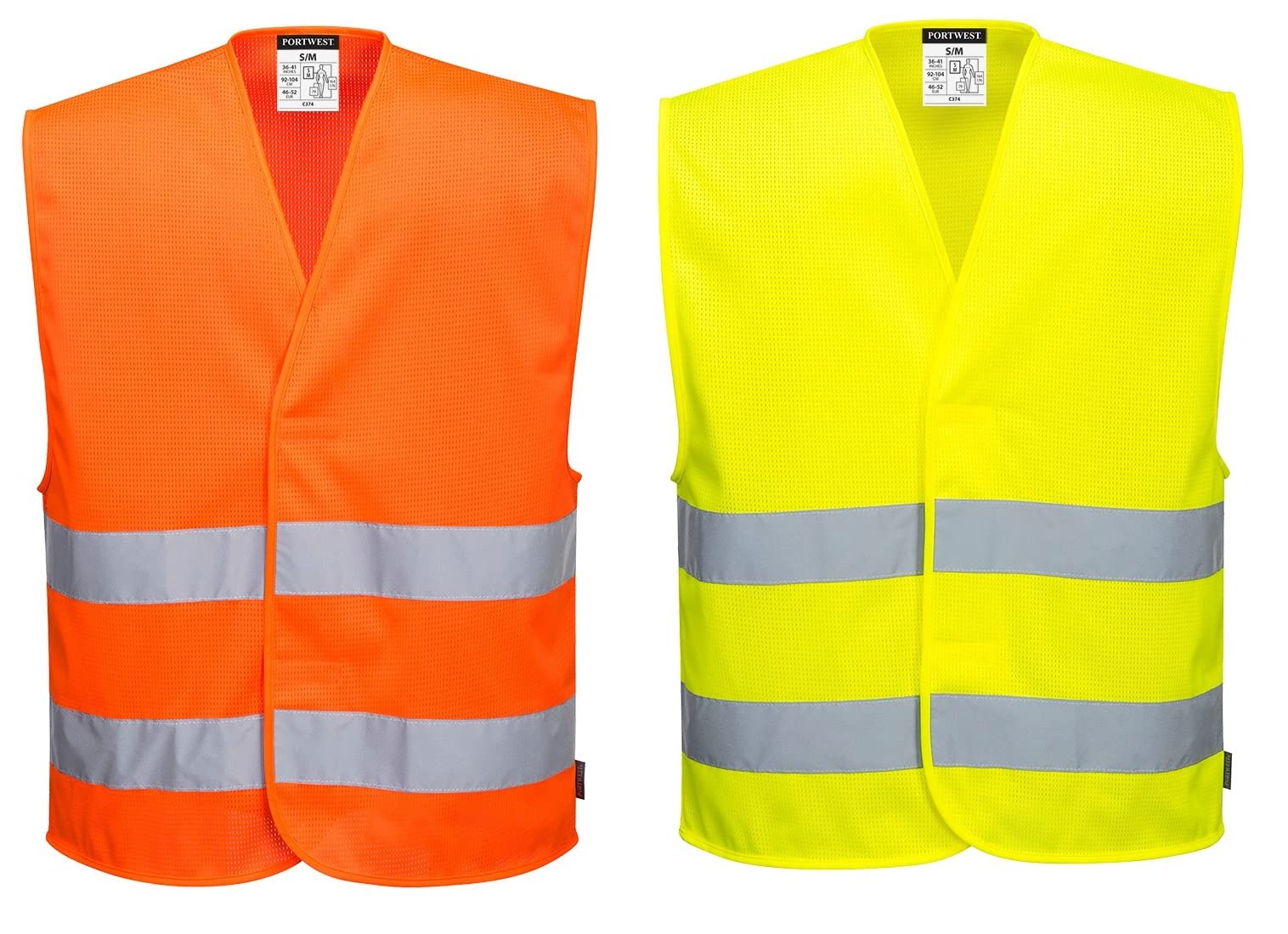 Gilet haute visibilité double ceinture Portwest Vest-Port Orange XXL - XXXL - 5