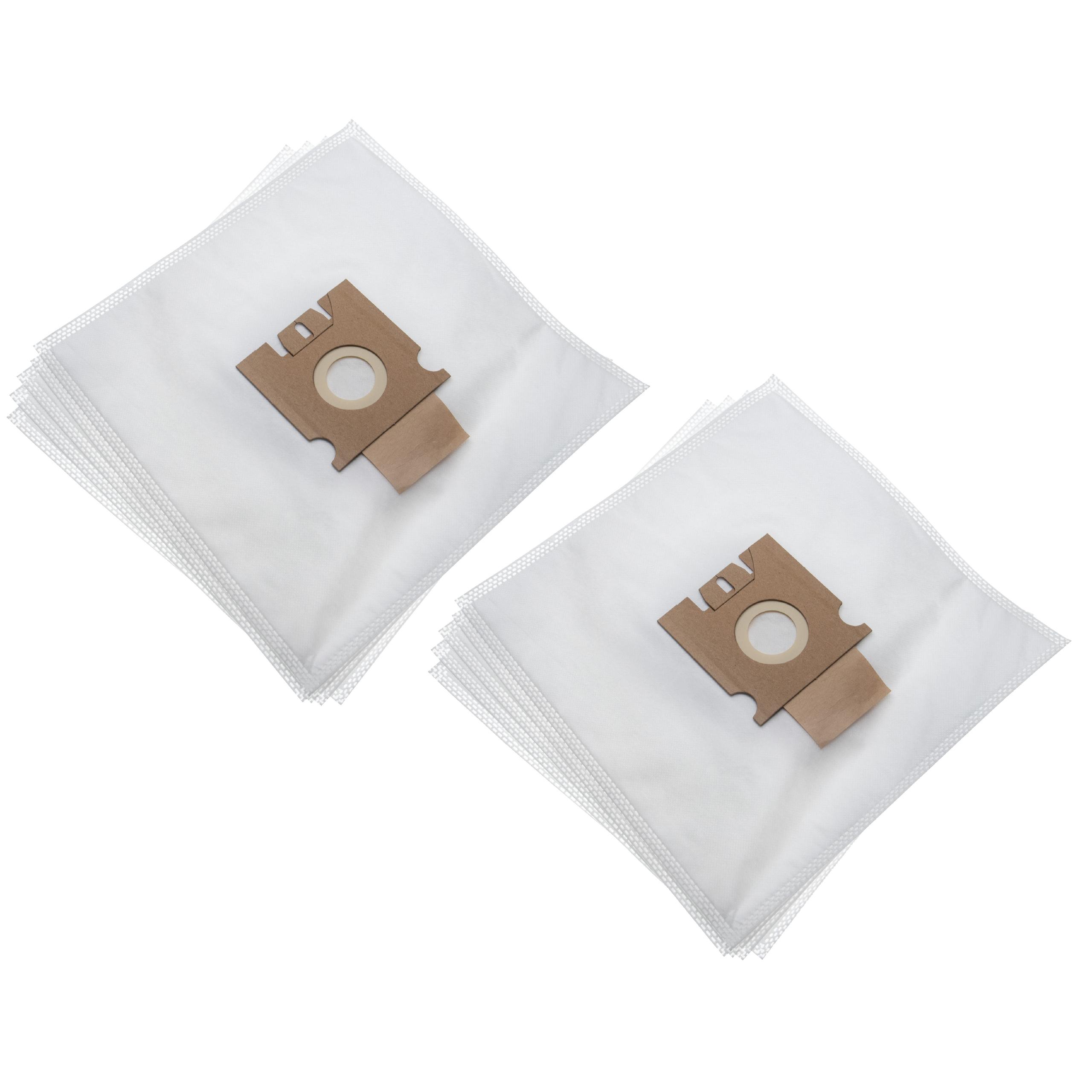vhbw 10x Sacs compatible avec Hoover TRTBO230 011, TRTC3206021, TRTC2880 001, TRTC3667 019 aspirateur - 27,9cm x 26,8cm blanc - 3