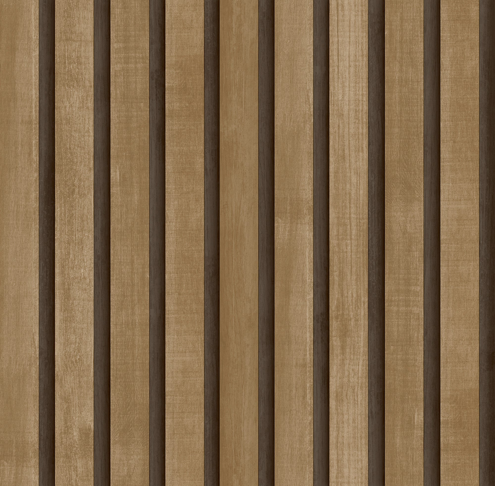 Tapeta drewniane panele ścienne 3d brązowym - 53 cm x 10 m - SANDERS &amp; SANDERS