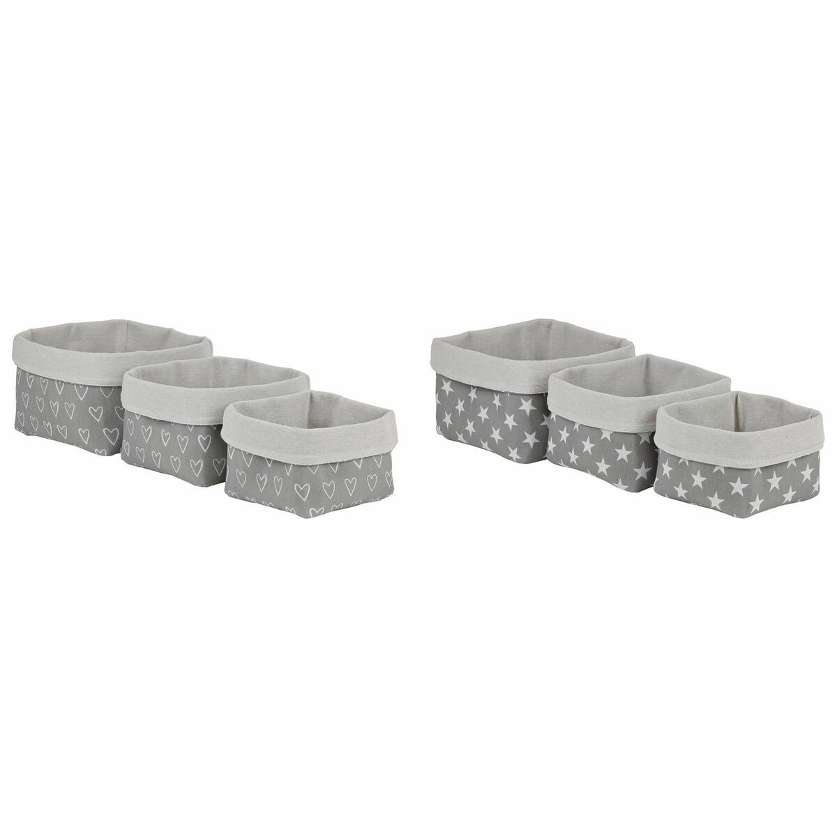 Set di Cestini DKD Home Decor 23 x 23 x 16 cm Gomma Eva (2 Unità