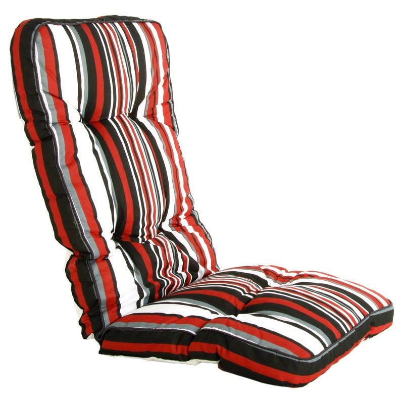 Poduszka na fotel Royal / Lena 124 x 48 cm biały/czarny/czerwony PATIO