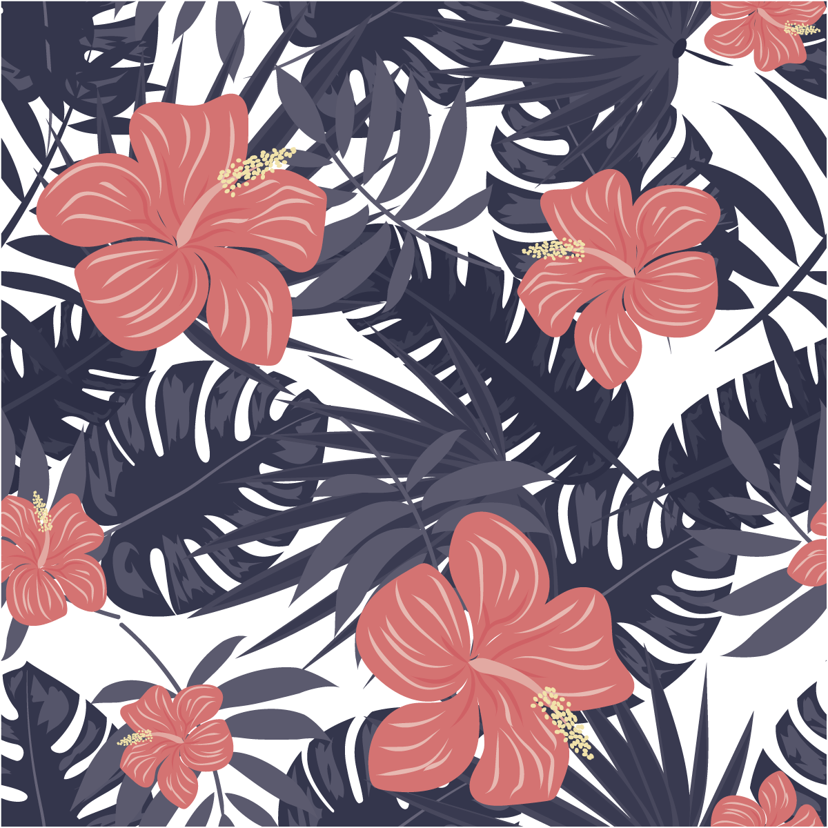 Adesivo carta da parati tropicale Canelones - Sticker adesivo - adesivi murali - 50x50cm - 2