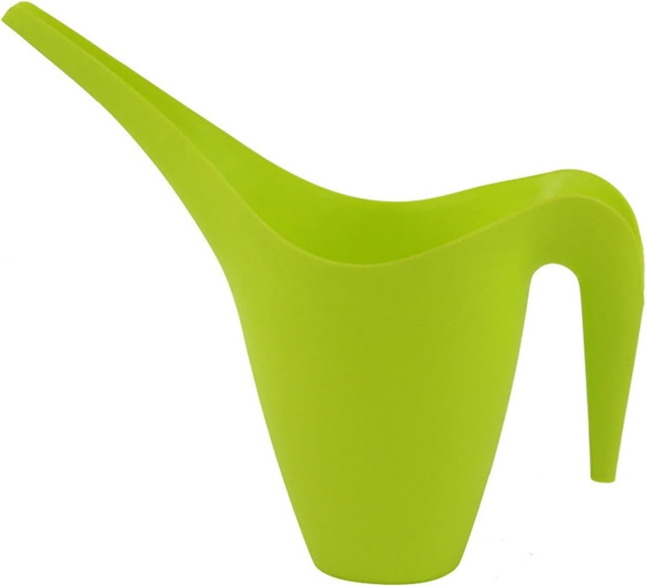 Miękka, zielona konewka do roślin 1,8 l, 1 długi plastikowy czajnik do podlewania kwiatów i roślin, trwała i lekka