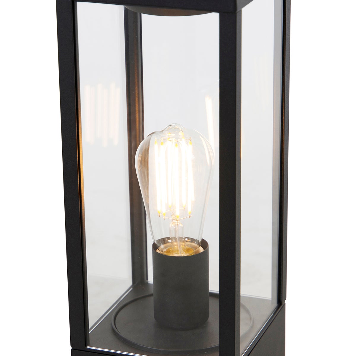 Lampe sur pied extérieur charlois - 1 lumière - L 14 cm - Noir - Design - Éclairage extérieur - 5
