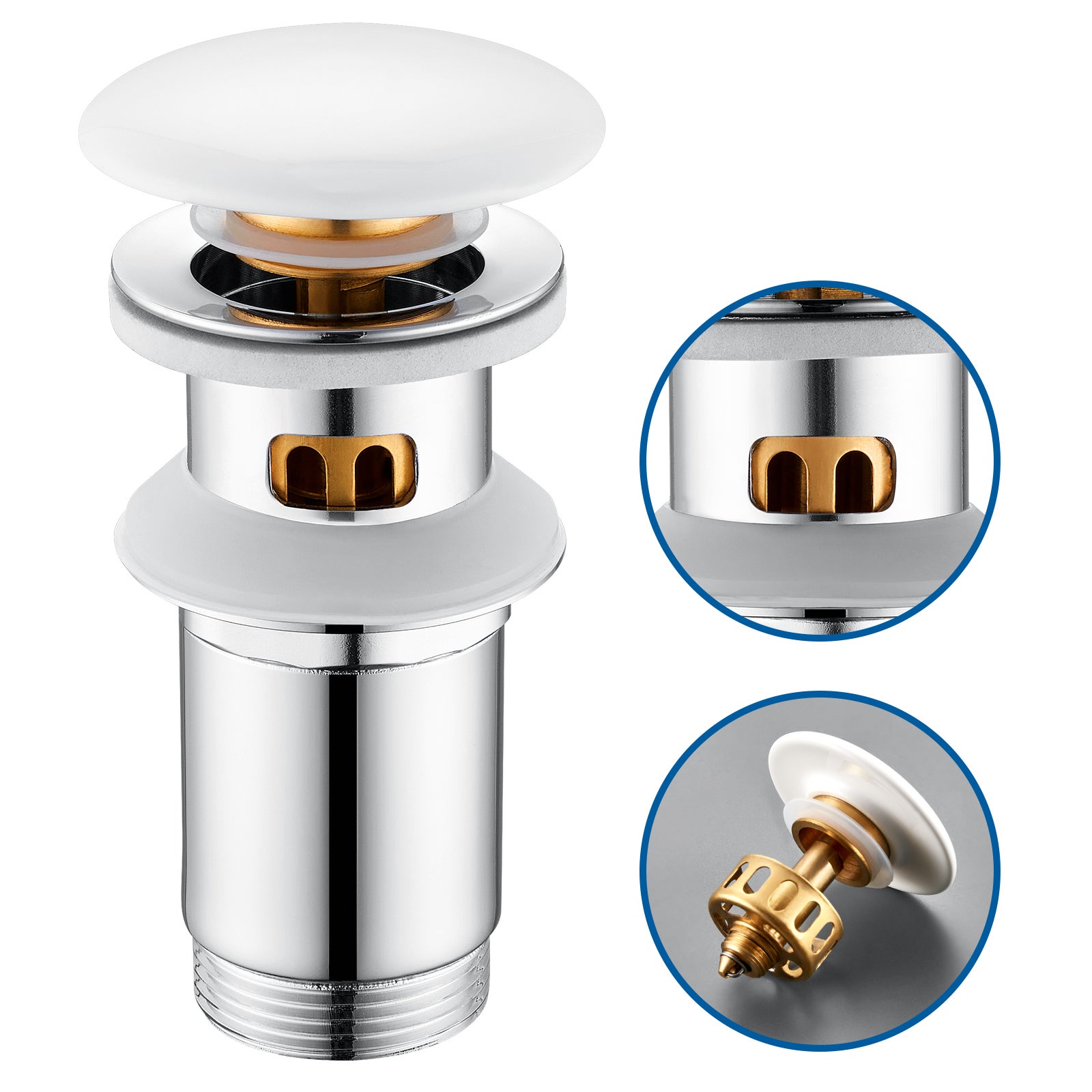 Bonde Lavabo Salle De Bain, JANDH Bonde De Lavabo, Pop Up Bonde Lavabo