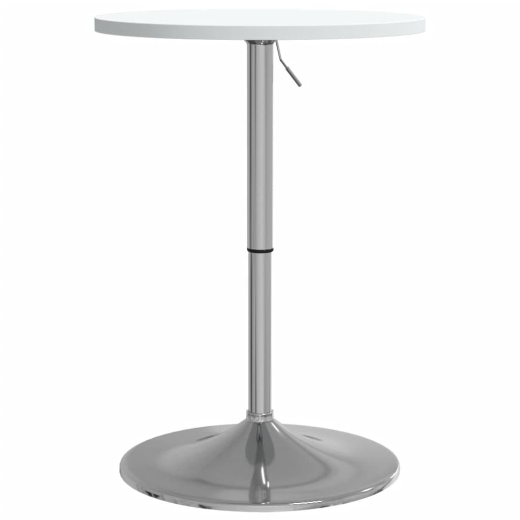 Table de bar table de cuisine table haute blanc 50x50x90cm bois d