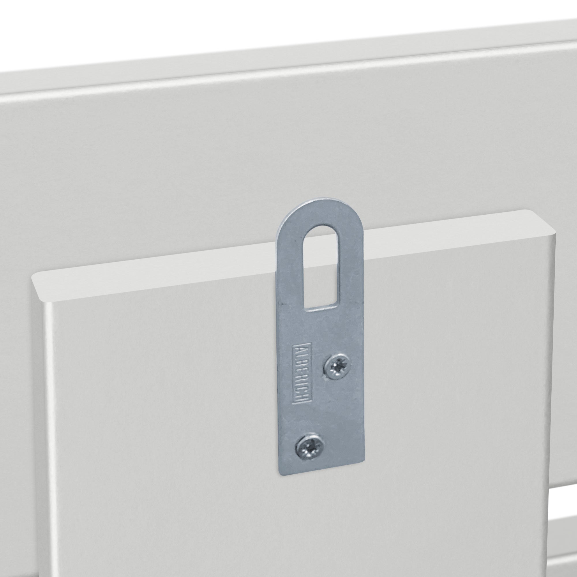 DHOME Cabecero de Madera reciclada DM Estilo Palet Horizontal Cama Palets Herrajes incluidos (105cm, Blanco Sólido) - 6