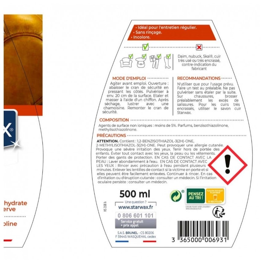 Lait de soin en pulvérisateur pour le cuir 500ml - 4